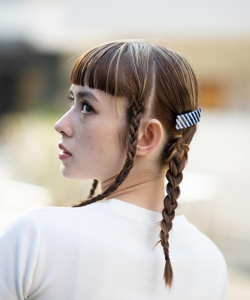 X-girl（エックスガール）の「BARRETTE（バレッタ/ヘアクリップ・レディース・ブラック/ベージュ/ブルー・ONE SIZE）」の12枚目の写真