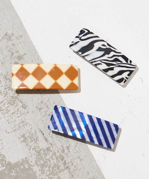 X-girl（エックスガール）の「BARRETTE（バレッタ/ヘアクリップ・レディース・ブラック/ベージュ/ブルー・ONE SIZE）」の17枚目の写真