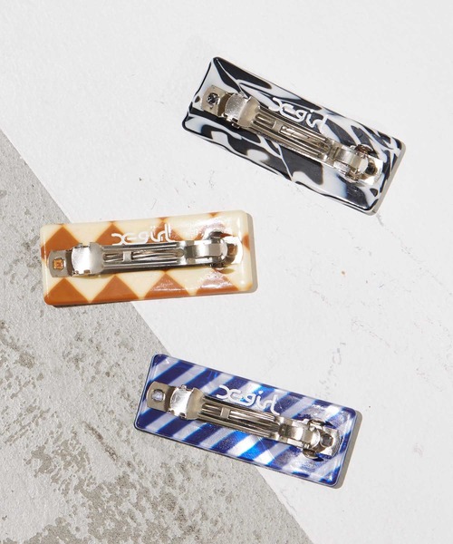 X-girl（エックスガール）の「BARRETTE（バレッタ/ヘアクリップ・レディース・ブラック/ベージュ/ブルー・ONE SIZE）」の16枚目の写真