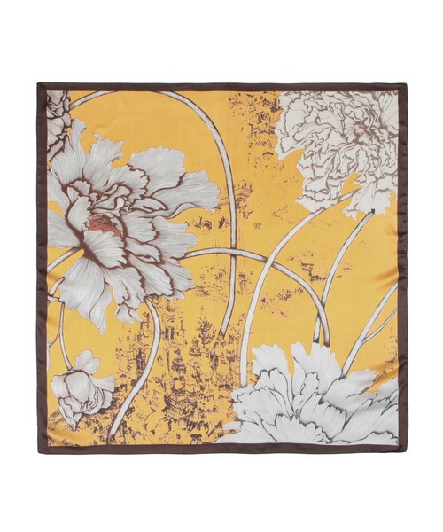 Julia Boutique（ジュリアブティック）の「90×90cmサイズ・ヴィンテージ風サテン生地スカーフ/100015（バンダナ/スカーフ・レディース・Q/D/L/G/A/F/N/I/B/J/O/E/M/C/K/P/H・ONE）」の5枚目の写真