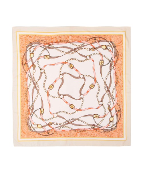 Julia Boutique（ジュリアブティック）の「90×90cmサイズ・ヴィンテージ風サテン生地スカーフ/100015（バンダナ/スカーフ・レディース・Q/D/L/G/A/F/N/I/B/J/O/E/M/C/K/P/H・ONE）」の13枚目の写真