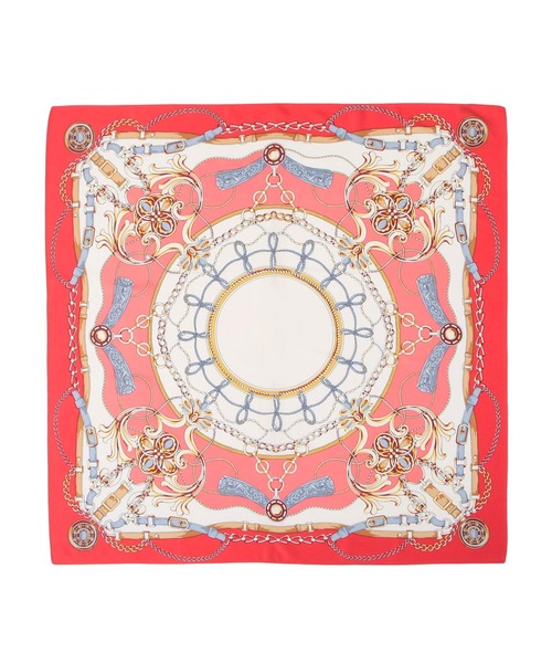 Julia Boutique（ジュリアブティック）の「90×90cmサイズ・ヴィンテージ風サテン生地スカーフ/100015（バンダナ/スカーフ・レディース・Q/D/L/G/A/F/N/I/B/J/O/E/M/C/K/P/H・ONE）」の14枚目の写真