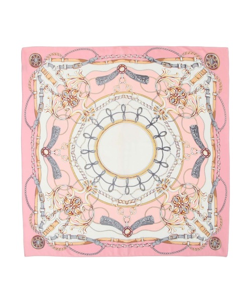 Julia Boutique（ジュリアブティック）の「90×90cmサイズ・ヴィンテージ風サテン生地スカーフ/100015（バンダナ/スカーフ・レディース・Q/D/L/G/A/F/N/I/B/J/O/E/M/C/K/P/H・ONE）」の15枚目の写真