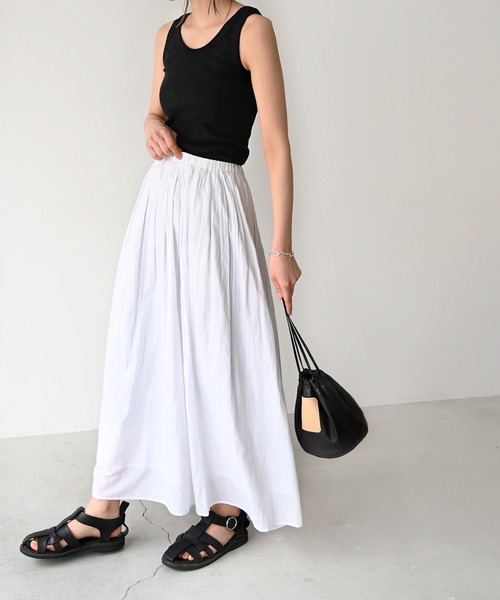 CANAL JEAN（キャナルジーン）の「El mar　リブタンクトップ（タンクトップ・レディース・ホワイト/ライトグレー/ブラック/グレー・ONE SIZE）」の2枚目の写真