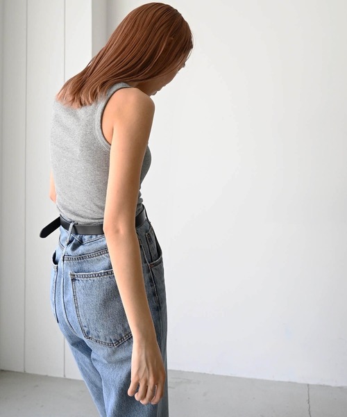 CANAL JEAN（キャナルジーン）の「El mar　リブタンクトップ（タンクトップ・レディース・ホワイト/ライトグレー/ブラック/グレー・ONE SIZE）」の15枚目の写真