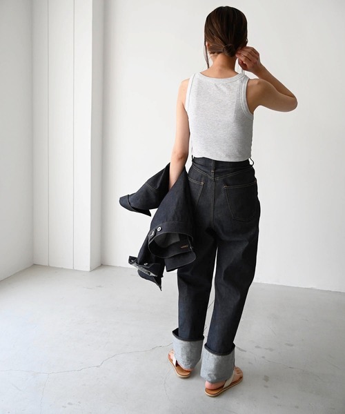 CANAL JEAN（キャナルジーン）の「El mar　リブタンクトップ（タンクトップ・レディース・ホワイト/ライトグレー/ブラック/グレー・ONE SIZE）」の13枚目の写真