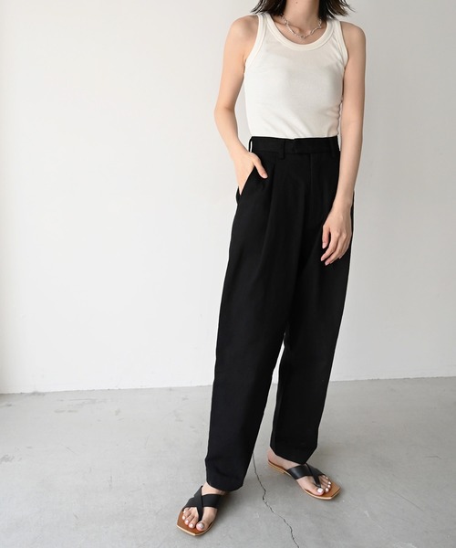 CANAL JEAN（キャナルジーン）の「El mar　リブタンクトップ（タンクトップ・レディース・ホワイト/ライトグレー/ブラック/グレー・ONE SIZE）」の6枚目の写真