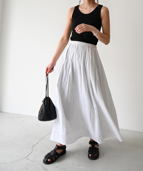 CANAL JEAN（キャナルジーン）の「El mar　リブタンクトップ（タンクトップ・レディース・ホワイト/ライトグレー/ブラック/グレー・ONE SIZE）」の9枚目の写真