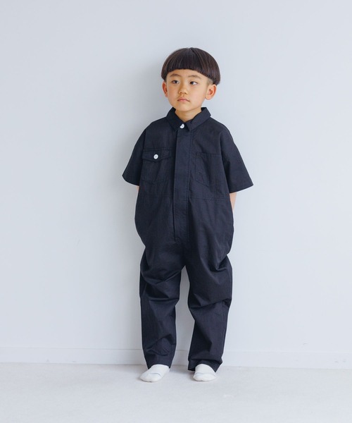 LOWRYS FARM（ローリーズファーム）の「コットンオールインワンＳＳ　275213（つなぎ/オールインワン・キッズ・ブルー/ブラック・110cm/120cm/140cm/150cm/130cm）」の7枚目の写真