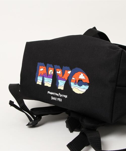 Manhattan Portage（マンハッタンポーテージ）の「Washington SQ Backpack2 NYC Print 2022SS（バックパック/リュック・メンズ・ブラック・MEDIUM）」の18枚目の写真