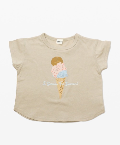 chil2（チルツー）の「かすれプリント半袖Tシャツ（Tシャツ/カットソー・キッズ・A/D/G/K/M/I/B/F/J/N/C/E/H/L・110cm/80ｃｍ/90cm/130cm/120cm/100cm）」の2枚目の写真