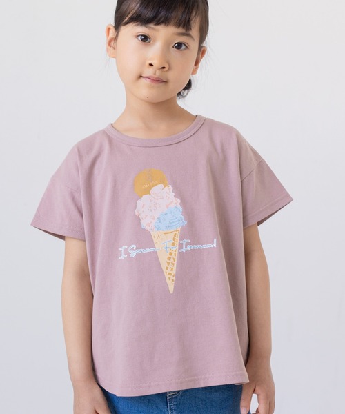 chil2（チルツー）の「かすれプリント半袖Tシャツ（Tシャツ/カットソー・キッズ・A/D/G/K/M/I/B/F/J/N/C/E/H/L・110cm/80ｃｍ/90cm/130cm/120cm/100cm）」の3枚目の写真