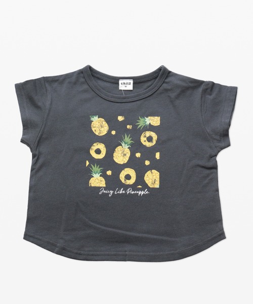 chil2（チルツー）の「かすれプリント半袖Tシャツ（Tシャツ/カットソー・キッズ・A/D/G/K/M/I/B/F/J/N/C/E/H/L・110cm/80ｃｍ/90cm/130cm/120cm/100cm）」の9枚目の写真