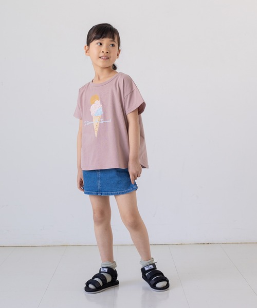 chil2（チルツー）の「かすれプリント半袖Tシャツ（Tシャツ/カットソー・キッズ・A/D/G/K/M/I/B/F/J/N/C/E/H/L・110cm/80ｃｍ/90cm/130cm/120cm/100cm）」の22枚目の写真