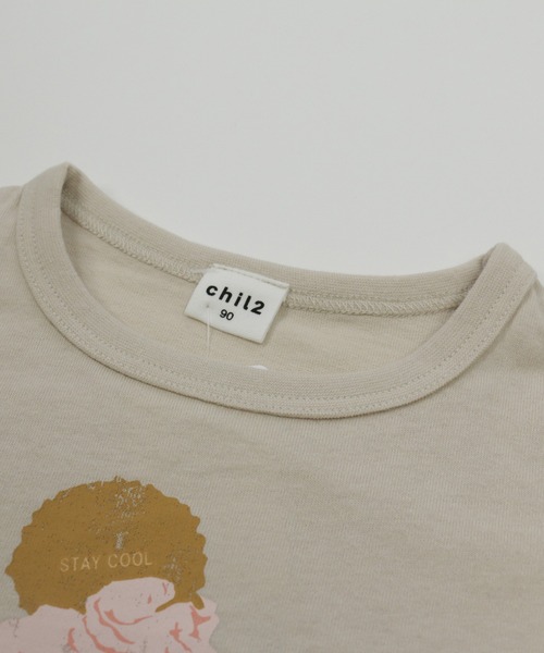 chil2（チルツー）の「かすれプリント半袖Tシャツ（Tシャツ/カットソー・キッズ・A/D/G/K/M/I/B/F/J/N/C/E/H/L・110cm/80ｃｍ/90cm/130cm/120cm/100cm）」の16枚目の写真