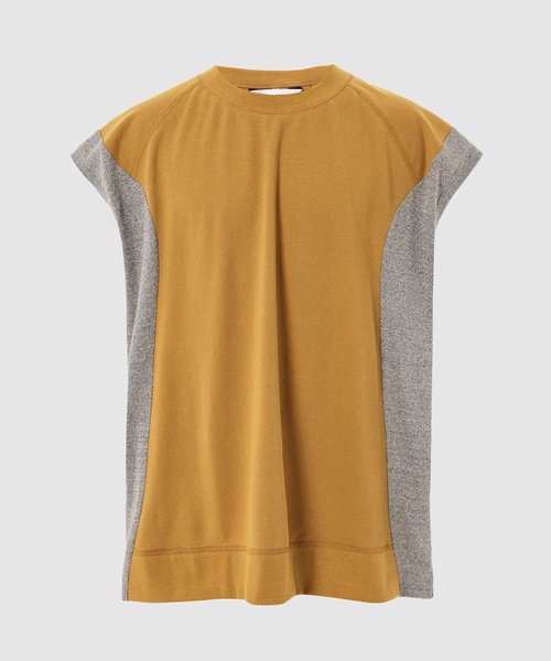 TRIMMING NOSLEEVE SWEATSHIRT
