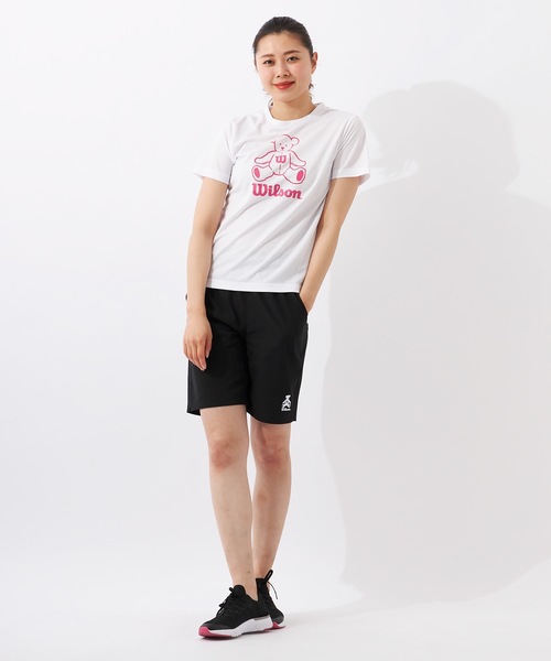 wilson(ウィルソン)の「【WILSON / ウィルソン】レディースビッグロゴドライTシャツ(Tシャツ/カットソー・レディース・ホワイト/ブラック/ネイビー/ピンク・MEDIUM/LARGE/X-LARGE)」の18枚目の写真