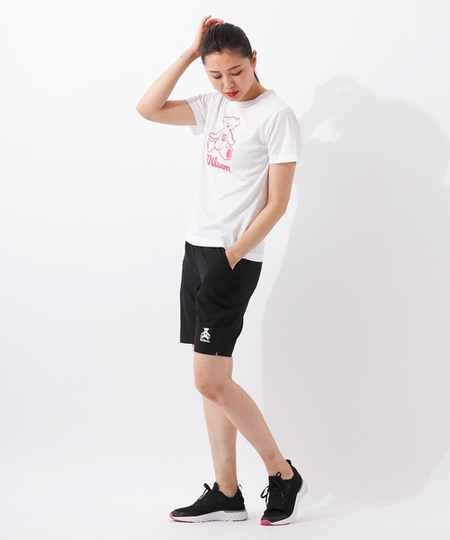wilson(ウィルソン)の「【WILSON / ウィルソン】レディースビッグロゴドライTシャツ(Tシャツ/カットソー・レディース・ホワイト/ブラック/ネイビー/ピンク・MEDIUM/LARGE/X-LARGE)」の20枚目の写真