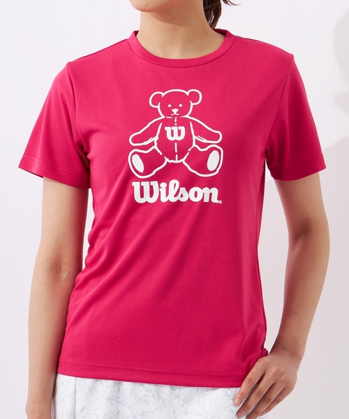 wilson(ウィルソン)の「【WILSON / ウィルソン】レディースビッグロゴドライTシャツ(Tシャツ/カットソー・レディース・ホワイト/ブラック/ネイビー/ピンク・MEDIUM/LARGE/X-LARGE)」の14枚目の写真