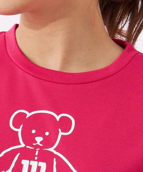 wilson(ウィルソン)の「【WILSON / ウィルソン】レディースビッグロゴドライTシャツ(Tシャツ/カットソー・レディース・ホワイト/ブラック/ネイビー/ピンク・MEDIUM/LARGE/X-LARGE)」の17枚目の写真