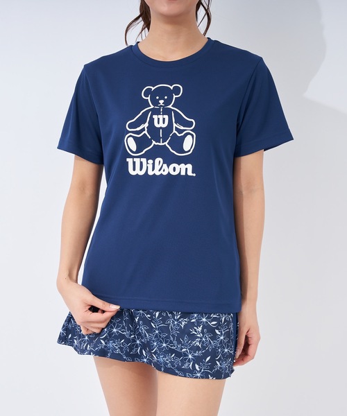 wilson(ウィルソン)の「【WILSON / ウィルソン】レディースビッグロゴドライTシャツ(Tシャツ/カットソー・レディース・ホワイト/ブラック/ネイビー/ピンク・MEDIUM/LARGE/X-LARGE)」の9枚目の写真