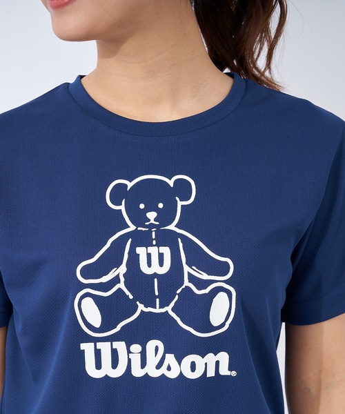 wilson(ウィルソン)の「【WILSON / ウィルソン】レディースビッグロゴドライTシャツ(Tシャツ/カットソー・レディース・ホワイト/ブラック/ネイビー/ピンク・MEDIUM/LARGE/X-LARGE)」の12枚目の写真