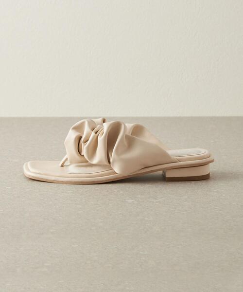 CITEN（シテン）の「＜CITEN＞シャーリングフラットサンダル（サンダル・レディース・オフホワイト/ブラック/ブラウン・S/M/L）」の11枚目の写真