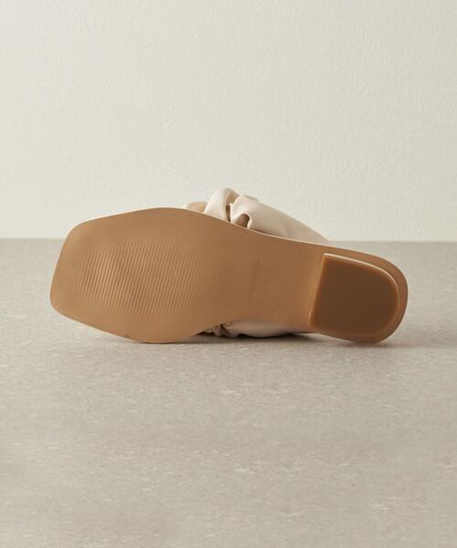CITEN（シテン）の「＜CITEN＞シャーリングフラットサンダル（サンダル・レディース・オフホワイト/ブラック/ブラウン・S/M/L）」の12枚目の写真