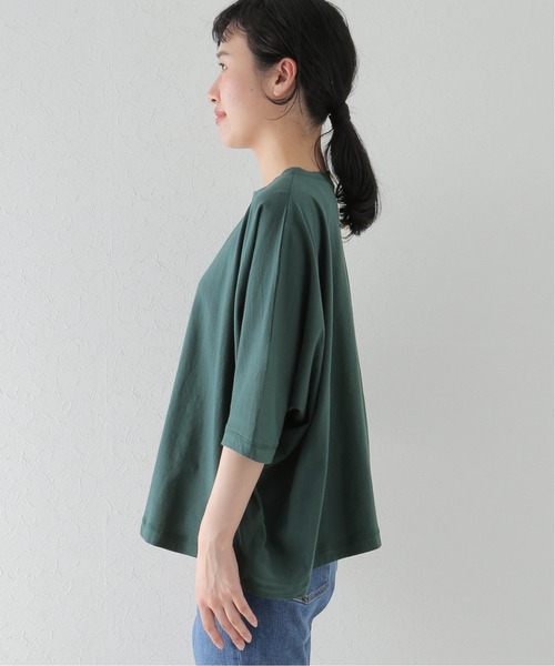 JOURNAL STANDARD LUXE（ジャーナルスタンダード　ラックス）の「オーガニックコットン プルオーバー（Tシャツ/カットソー・レディース・チャコールグレー/ライトグレー/グリーン・FREE）」の5枚目の写真