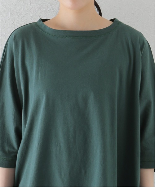 JOURNAL STANDARD LUXE（ジャーナルスタンダード　ラックス）の「オーガニックコットン プルオーバー（Tシャツ/カットソー・レディース・チャコールグレー/ライトグレー/グリーン・FREE）」の7枚目の写真