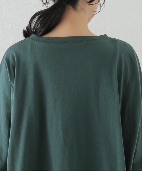 JOURNAL STANDARD LUXE（ジャーナルスタンダード　ラックス）の「オーガニックコットン プルオーバー（Tシャツ/カットソー・レディース・チャコールグレー/ライトグレー/グリーン・FREE）」の8枚目の写真