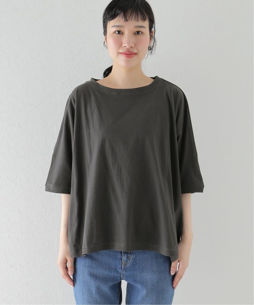 JOURNAL STANDARD LUXE（ジャーナルスタンダード　ラックス）の「オーガニックコットン プルオーバー（Tシャツ/カットソー・レディース・チャコールグレー/ライトグレー/グリーン・FREE）」の13枚目の写真
