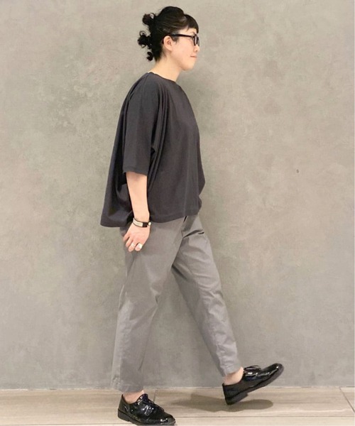 JOURNAL STANDARD LUXE（ジャーナルスタンダード　ラックス）の「オーガニックコットン プルオーバー（Tシャツ/カットソー・レディース・チャコールグレー/ライトグレー/グリーン・FREE）」の19枚目の写真