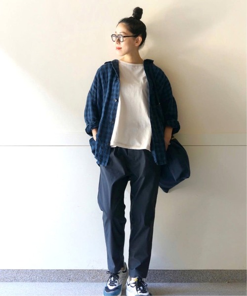 JOURNAL STANDARD LUXE（ジャーナルスタンダード　ラックス）の「オーガニックコットン プルオーバー（Tシャツ/カットソー・レディース・チャコールグレー/ライトグレー/グリーン・FREE）」の21枚目の写真