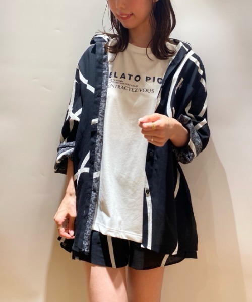 gelato pique（ジェラートピケ）の「コットンリネンシャツ