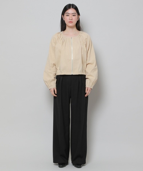 ALAND(エーランド)の「3.3Field Trip/2-TUCK WIDE パンツ 2279874(スラックス・レディース・ブラック/グレー/カーキ・SMALL/MEDIUM)」の10枚目の写真