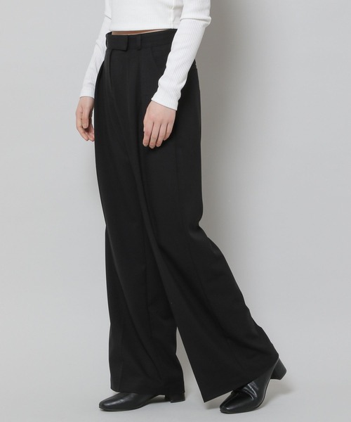 ALAND(エーランド)の「3.3Field Trip/2-TUCK WIDE パンツ 2279874(スラックス・レディース・ブラック/グレー/カーキ・SMALL/MEDIUM)」の13枚目の写真