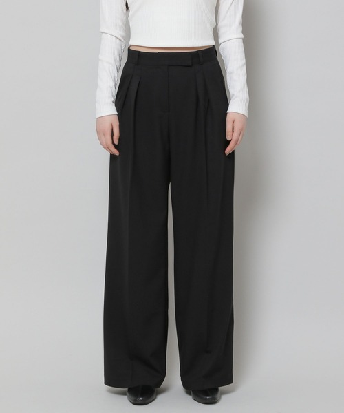 ALAND(エーランド)の「3.3Field Trip/2-TUCK WIDE パンツ 2279874(スラックス・レディース・ブラック/グレー/カーキ・SMALL/MEDIUM)」の16枚目の写真