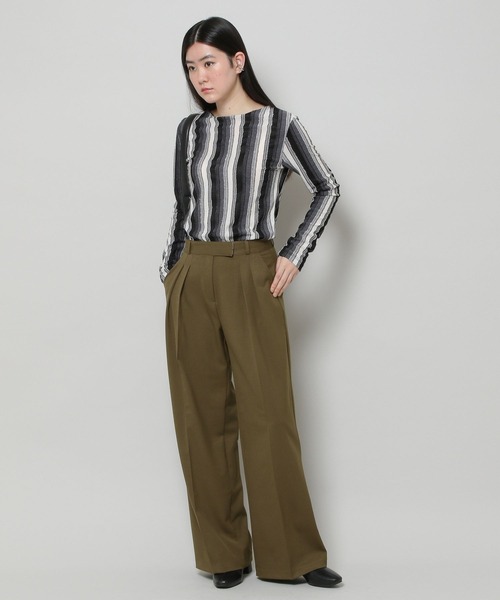 ALAND(エーランド)の「3.3Field Trip/2-TUCK WIDE パンツ 2279874(スラックス・レディース・ブラック/グレー/カーキ・SMALL/MEDIUM)」の7枚目の写真