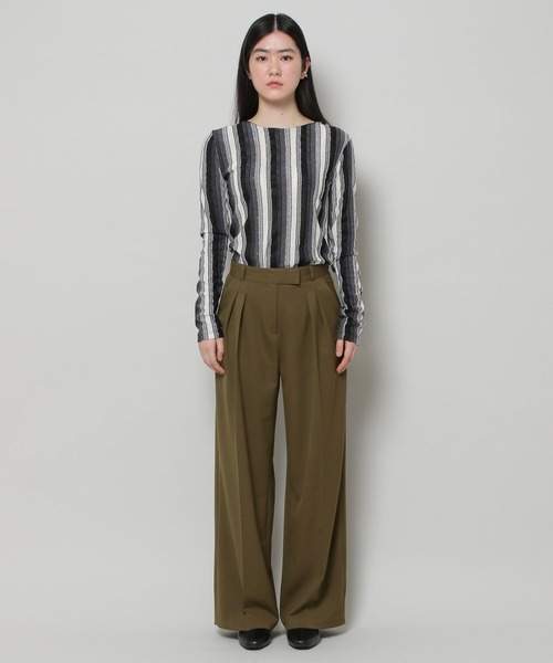 ALAND(エーランド)の「3.3Field Trip/2-TUCK WIDE パンツ 2279874(スラックス・レディース・ブラック/グレー/カーキ・SMALL/MEDIUM)」の19枚目の写真