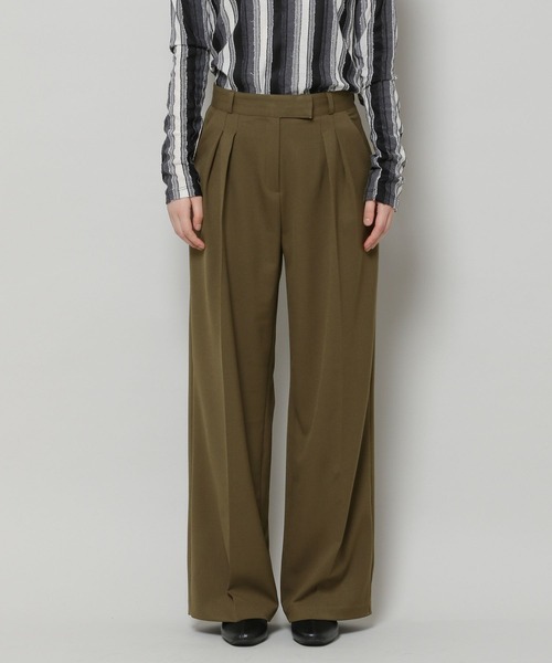 ALAND(エーランド)の「3.3Field Trip/2-TUCK WIDE パンツ 2279874(スラックス・レディース・ブラック/グレー/カーキ・SMALL/MEDIUM)」の14枚目の写真