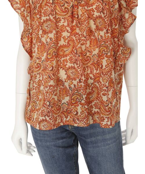 Ungrid（アングリッド）の「ペイズリーコットンノースリフリルブラウス（シャツ/ブラウス・レディース・レッド/ブルー/グリーン系その他・FREE）」の21枚目の写真