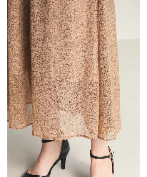 armonia(アルモニーア)の「armonia. 袖フリル柄ワンピース(ワンピース・レディース・ブラック/ベージュ/ネイビー・FREE)」の19枚目の写真