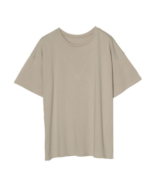 Re:EDIT(リエディ)の「バックプリントオーバーサイズTシャツ(Tシャツ/カットソー・レディース・ブラック/オフホワイト/グレイッシュベージュ・MEDIUM/LARGE)」の17枚目の写真