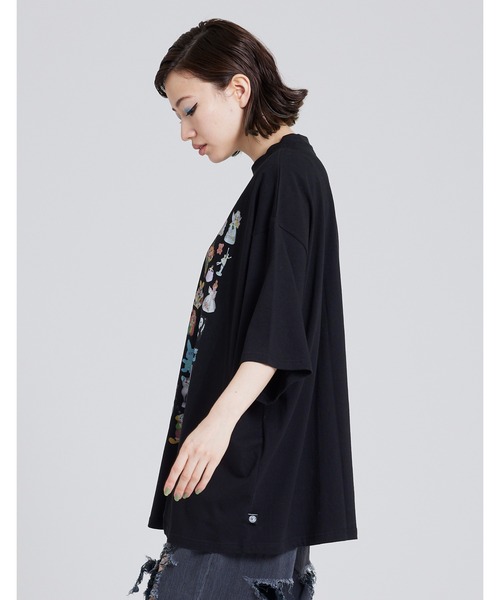 Little sunny bite（リトルサニーバイト）の「shana sadeghi-ray x little sunny bite Animal big tee（Tシャツ/カットソー・レディース・ホワイト/ブラック/ブルー・FREE）」の6枚目の写真