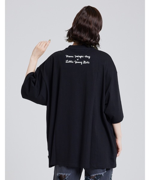 Little sunny bite（リトルサニーバイト）の「shana sadeghi-ray x little sunny bite Animal big tee（Tシャツ/カットソー・レディース・ホワイト/ブラック/ブルー・FREE）」の7枚目の写真