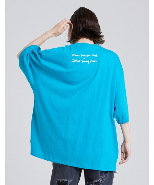 Little sunny bite（リトルサニーバイト）の「shana sadeghi-ray x little sunny bite Animal big tee（Tシャツ/カットソー・レディース・ホワイト/ブラック/ブルー・FREE）」の9枚目の写真