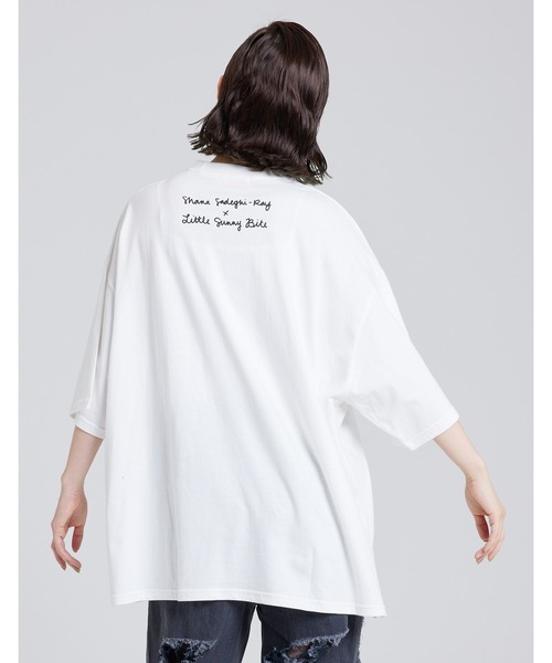 Little sunny bite（リトルサニーバイト）の「shana sadeghi-ray x little sunny bite Animal big tee（Tシャツ/カットソー・レディース・ホワイト/ブラック/ブルー・FREE）」の5枚目の写真