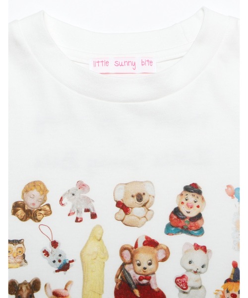 Little sunny bite（リトルサニーバイト）の「shana sadeghi-ray x little sunny bite Animal big tee（Tシャツ/カットソー・レディース・ホワイト/ブラック/ブルー・FREE）」の10枚目の写真