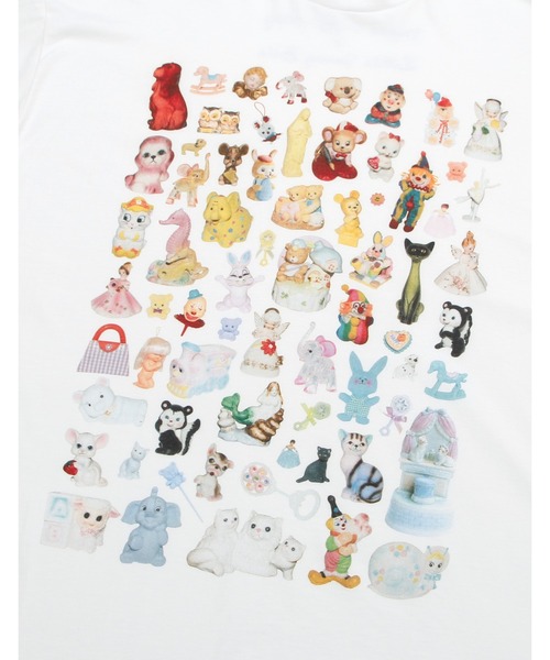 Little sunny bite（リトルサニーバイト）の「shana sadeghi-ray x little sunny bite Animal big tee（Tシャツ/カットソー・レディース・ホワイト/ブラック/ブルー・FREE）」の11枚目の写真